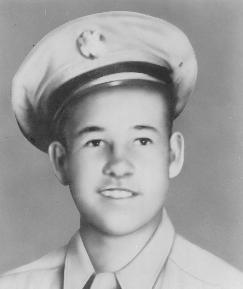 PFC Jose F. Valdez, Medal of Honor recipient, posing in his Army uniform